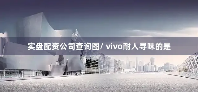 实盘配资公司查询图/ vivo耐人寻味的是