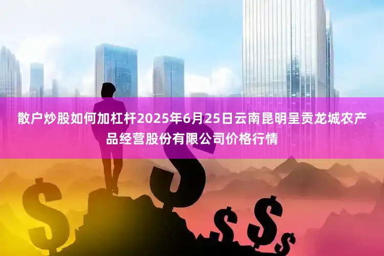 散户炒股如何加杠杆2025年6月25日云南昆明呈贡龙城农产品经营股份有限公司价格行情