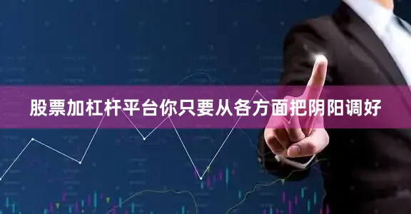 股票加杠杆平台你只要从各方面把阴阳调好
